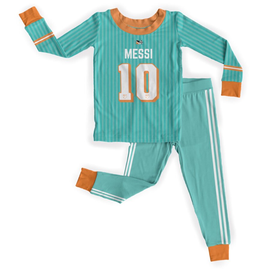 Pro Pijama Manga Larga Inter de Miami Lionel Messi Turquesa