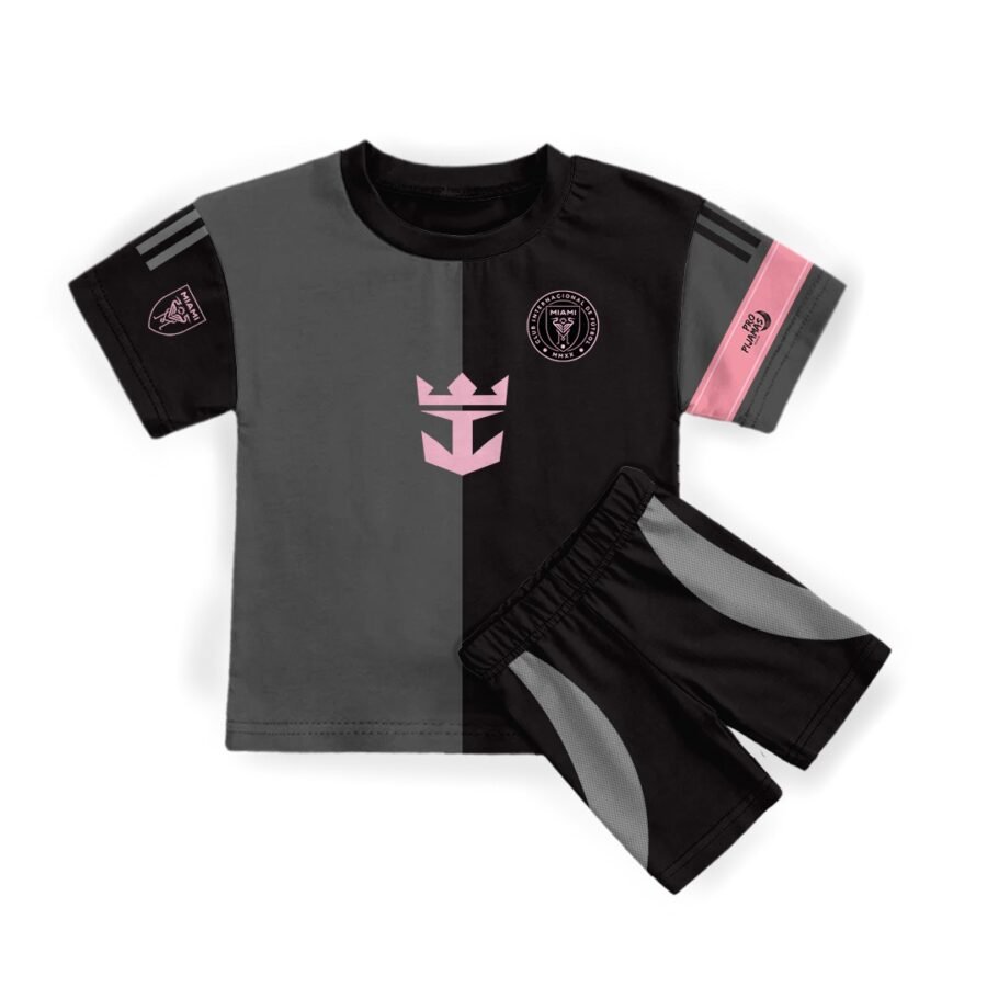 Pro Pijama Manga Corta Miami Negro